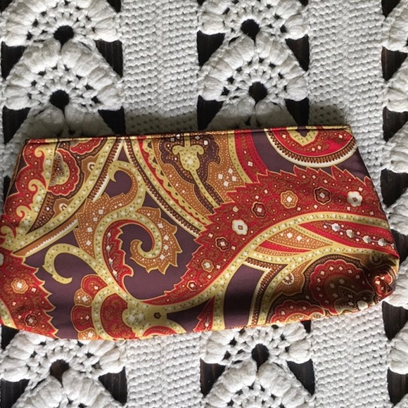 AMIC Accessories Paisley Silk Clutch Y2K - Picture 12 of 15